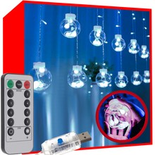 108LED USB light curtain - cool white KŚ19770