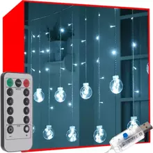 108LED USB light curtain - cool white KŚ19770