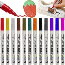 Acrylic markers - set of 12 pcs. Maaleo 21648