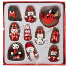 Baubles/Christmas tree pendants 10pcs Ruhhy 22943