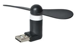 Black micro USB fan