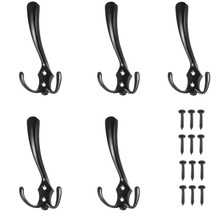 Black wall hanger - set of 5