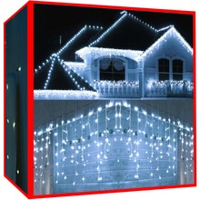 Christmas lights - icicles 300 LED cold white 31V