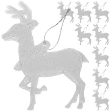 Christmas tree baubles - reindeer 9pcs Ruhhy 22517