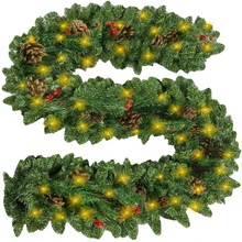 Christmas tree garland 2.7m HQ with lights Ruhhy 22325