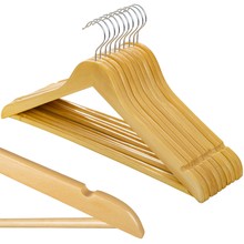 Clothes hanger 10 pcs. - wooden Ruhhy 24492