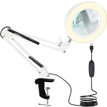 Cosmetic lamp with magnifying glass - white Izoxis 23894