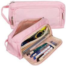 Double extendable pencil case - pink Maaleo 24519