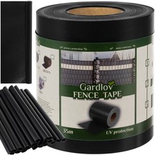 Fencing tape 19cmx35m 630g/m2 black 23705