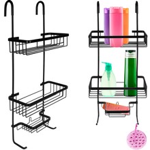 Hanging shower shelf - black