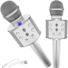 Karaoke microphone - silver Izoxis 22188