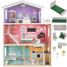 Kruzzel Dollhouse Large Dollhouse 114 cm 114 cm