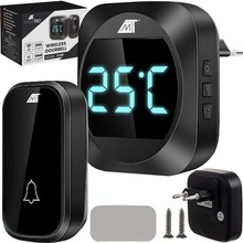 Malatec 21911 black wireless doorbell