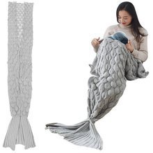 Mermaid tail blanket - gray KO11380