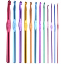 Set of 12 crochet hooks.