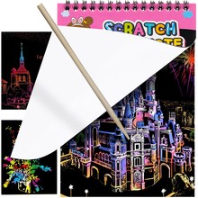 Set of scratch-off sheets + wooden stylus 22449