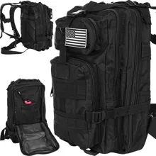 Small black military backpack