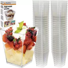 Square cups - 50 pcs. 120ml Ruhhy 21164