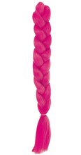 Synthetic hair braids - dark pink