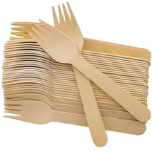 Wooden forks - 100 pcs. Ruhhy 20697