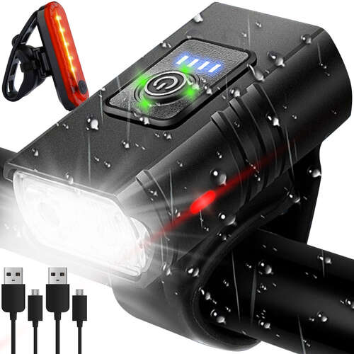 4T6 USB bicycle light + rear light 23677