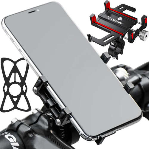 Bicycle phone holder with rubber band U24907