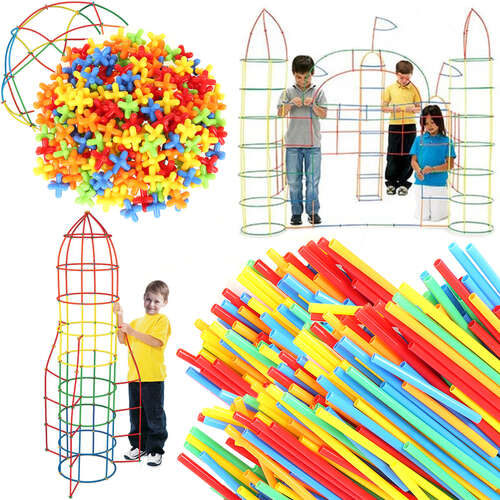 Blocks - straws - set 408 pcs. 22408