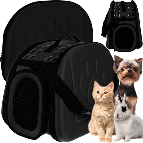 Carrier - bag for dog/cat - black