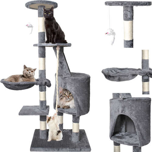 Cat tree 118cm gray