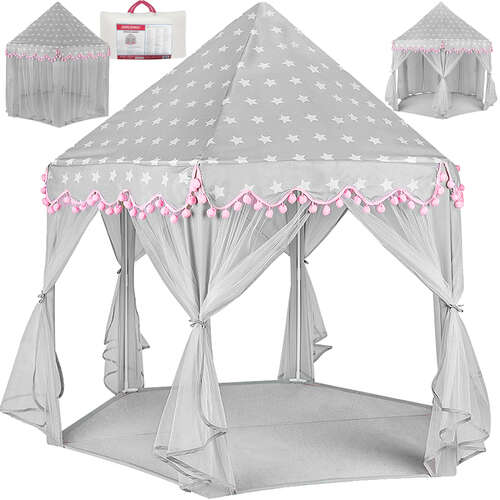 Children's tent gray and pink Kruzzel 23476