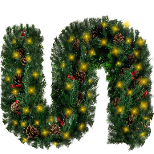 Christmas tree garland 2.7m with Ruhhy 22322 LED lights