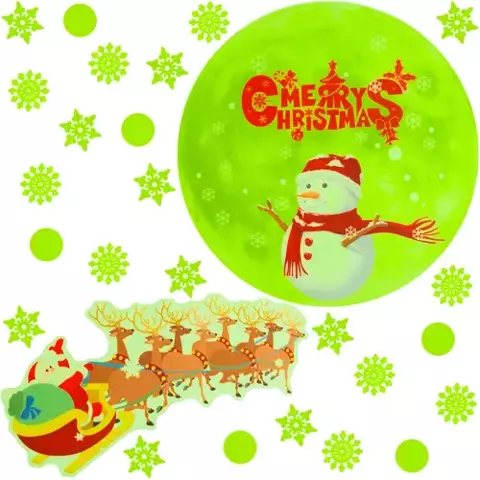 Christmas window stickers - fluorescent 20356