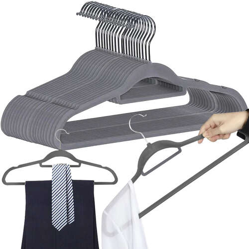 Clothes hanger 20pcs - gray Ruhhy 22535