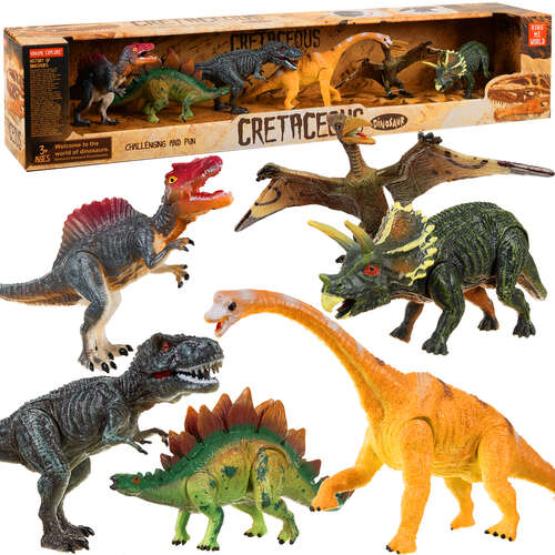 Dinosaurs - movable figures, 6 pcs. 22398