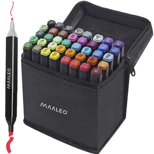 Double-sided markers/pens - 40 pcs. MAALEO 24102 