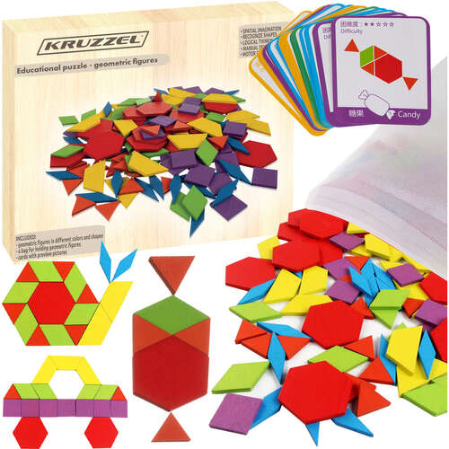 Educational puzzle - geometric shapes