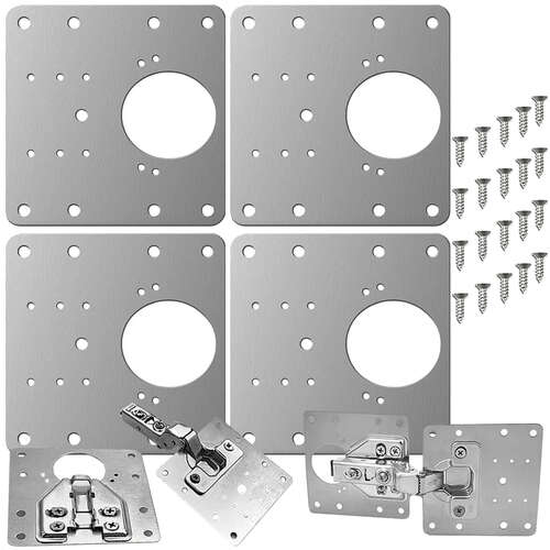 Hinge repair plate 4 pcs. Malatec 23032