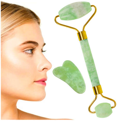 Jade face massager