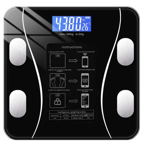 LCD bathroom scale - analytical Ruhhy 22525