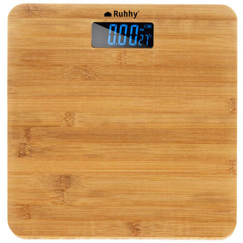 LCD bathroom scale - wooden Ruhhy 22522