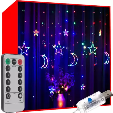 Light curtain 138 LED USB- multicolor KŚ19754