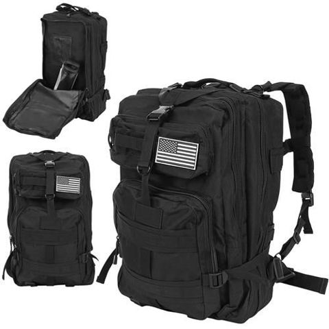 Military backpack XL black