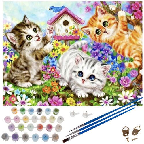 Painting by numbers 40x50cm - Maaleo cats 22781