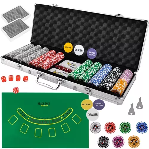 Poker - 500 Chips in Case HQ 23529