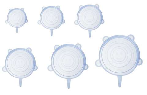 Silicone lids - set of 6 pcs