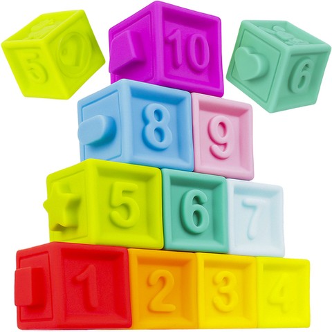 Soft sensory blocks - 10 pcs