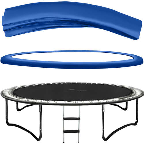 Spring cover for a 244 cm trampoline - blue