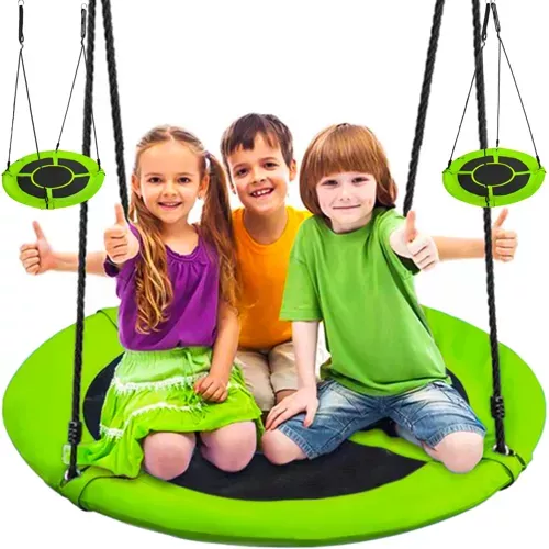 Stork's nest swing 100 cm green-black 23514