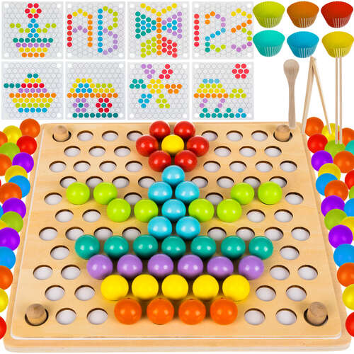 Wooden beads puzzle