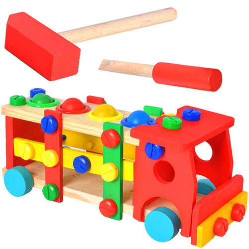 Wooden educational truck 22372